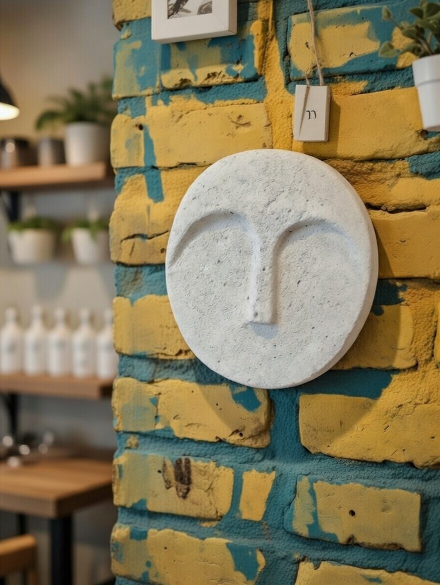 Serene Face Sculpture